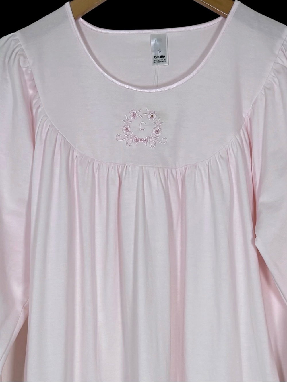 Calida Pink Cotton Nightgown Cottagecore S - Picture 3 of 7